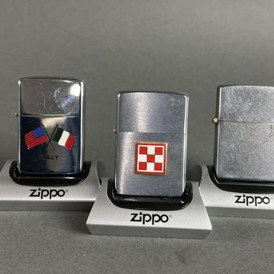 Lot 421 | 3 Vintage Zippo Lighters