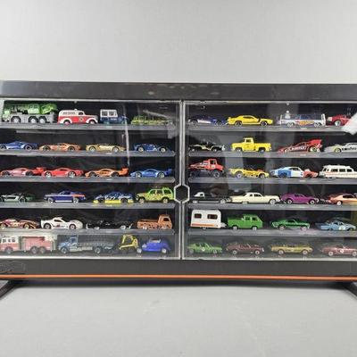 Lot 6 | Hot Wheels Display w/ 48 Hot Wheels Cars