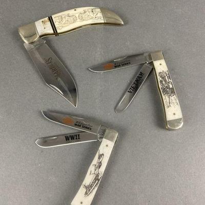 Lot 224 | Vintage Case War Series Pocket Knives & More