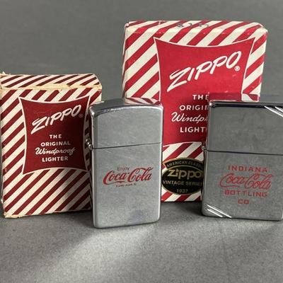 Lot 433 | Coca-Cola Zippo Lighters
