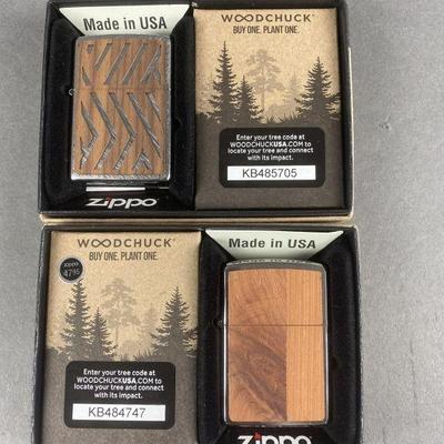 Lot 501 | 2 Woodchuck Zippo Lighters