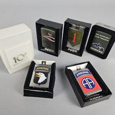 Lot 428 | Zippo Army/Airborne Lighters