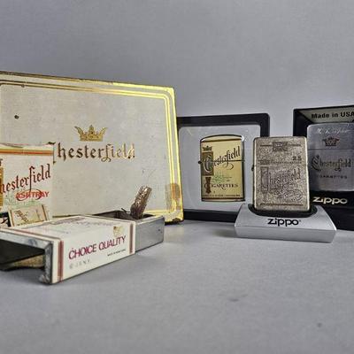 Lot 480 | Vintage Chesterfield Zippo Lighters & More!