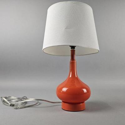Lot 372 | Orange Safavieh Table Lamp