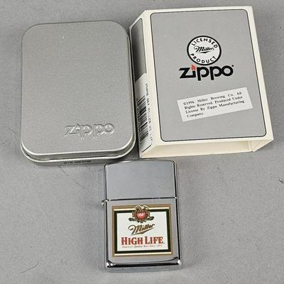 Lot 551 | Zippo Miller High Life Lighter