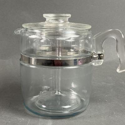 Lot 116 | Pyrex Glass Vintage Flameware Coffee Pot