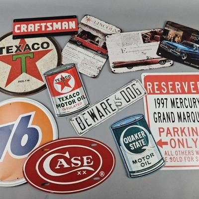 Lot 316 | Vintage Tin Advertising Signs & More!