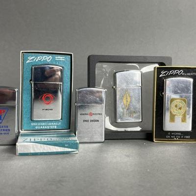 Lot 410 | Vintage Zippo Slim Lighters