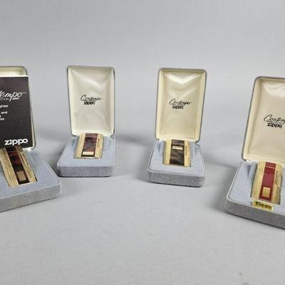Lot 395 | Vintage Zippo Contempo Butane Collection Lighters