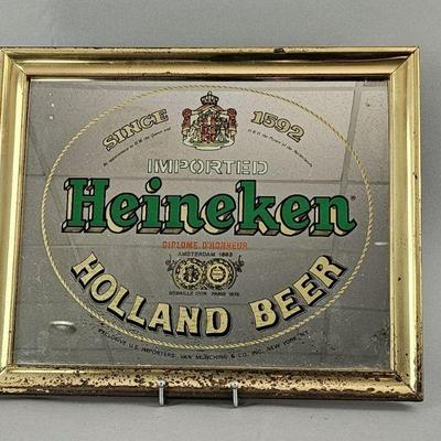 Lot 325 | Vintage Heineken Beer Sign Mirror