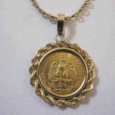 Mexico Gold Coin Pendant (1 of 2)

