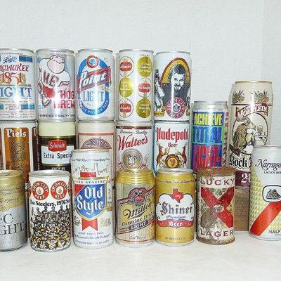LARGE beer can lot
