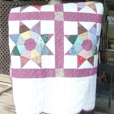 hand stitched quilt KING SIZE