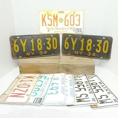 several lic plate lots