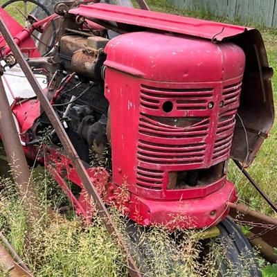 Red FARMALL Tractor, Yard Art ?
