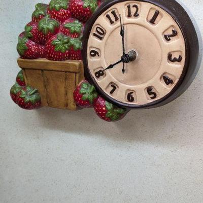 1970's Strawberry Wall Clock