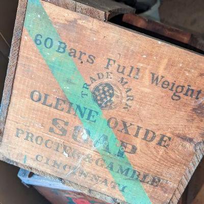 Antique Wood Crates Oleine Oxide Soap