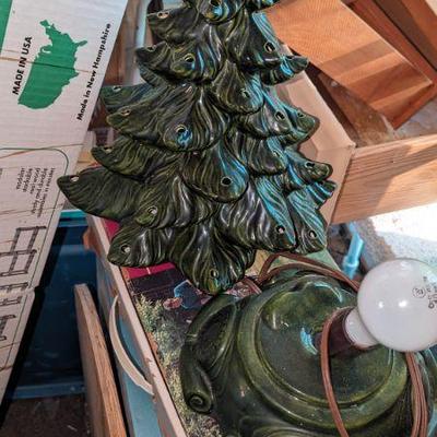 Vintage Ceramic Lighted Christmas Tree