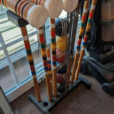 Yard Polo Mallets and Set