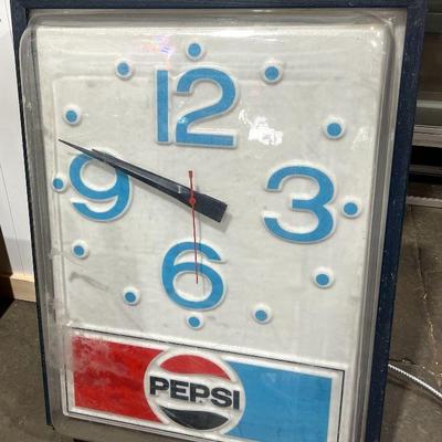 large Pepsi Clock
