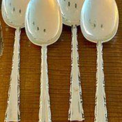 4 Lunt Sterling Silver Madrigal 6 Inch Tablespoons - Total Weight 158 Grams