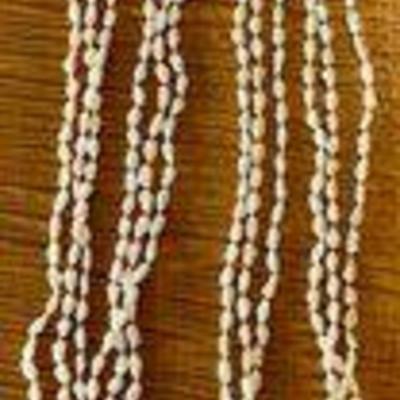 3 Strand Fresh Water Pearl 44 Inch Necklace