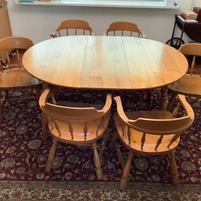 Dining table, solid perfect condition with chairs