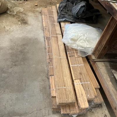 Hardwood flooring. 