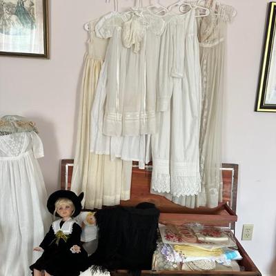 Vintage christening gowns, Linen's, lingerie 