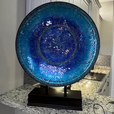 Timonium Blue Mosaic Plate