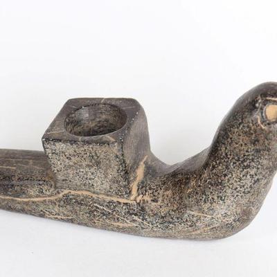 Native American Avian Baby Stone Pipe, 16th-18th C. or Earlier