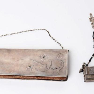 Russian Silver Satchel and Chinese Silver Lock
