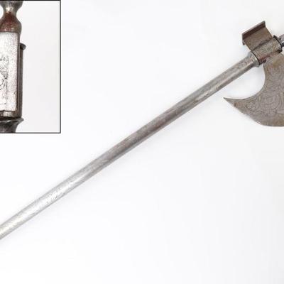 Indo-Persian All-Steel Axe