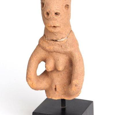 African Sokoto Terracotta Female Figure, 500 BCE-200 CE