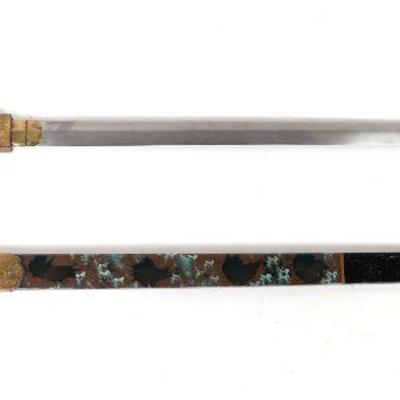 Chinese Straight Sword w/ MOP Lacquer