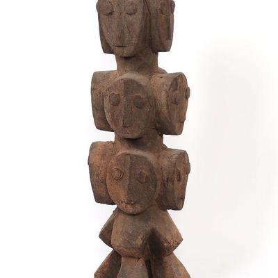 African Multi-Headed Abstract Figure, Lega Culture