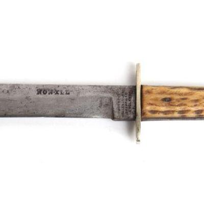Antique Hunting Bowie Knife, Joseph Allen & Sons Sheffield England