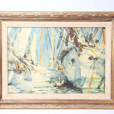Museum Print, The White Ships by John Singer Sargent (1856-1925)