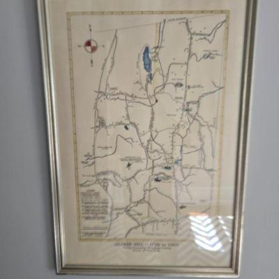 Quaker Hill framed map