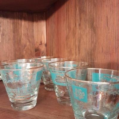 Vintage Libbey Steamboat bar glasses