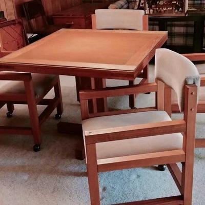 Danish Modern dining table/4 chairs