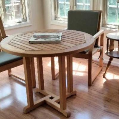 Kingsley-Bate Teakwood porch dining table 