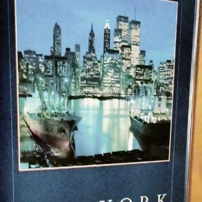 New York Twin Towers & Ships poster