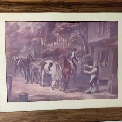 Vintage equestrian print