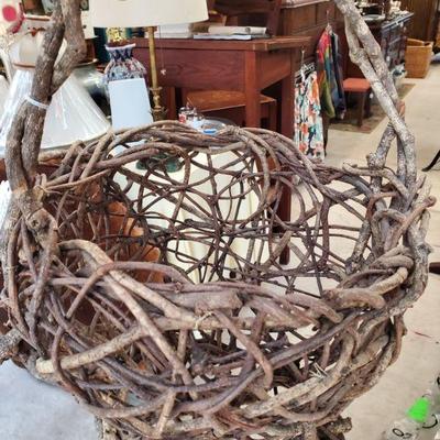 Japanese hand woven basket for Ikebana arrangement 