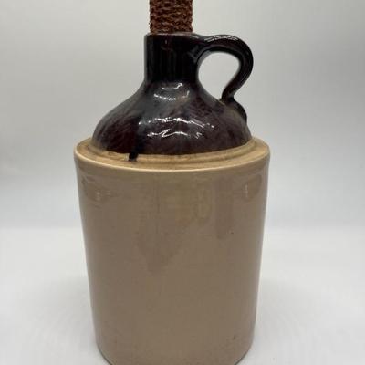 Antique Stoneware 9.5in Whiskey Jug