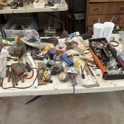 assortment of garage items