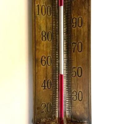 Antique Taylor Bros. 3-sided thermometer