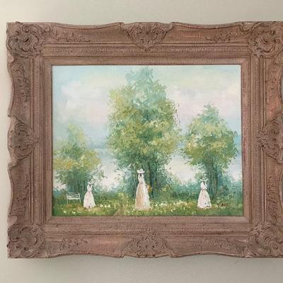 French impressionistic painting by Henri Dubois, 16 x 20 in.