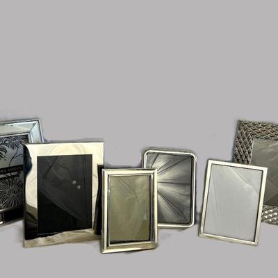Grouping Of Six Silverplate & Silver Tone Picture Frames